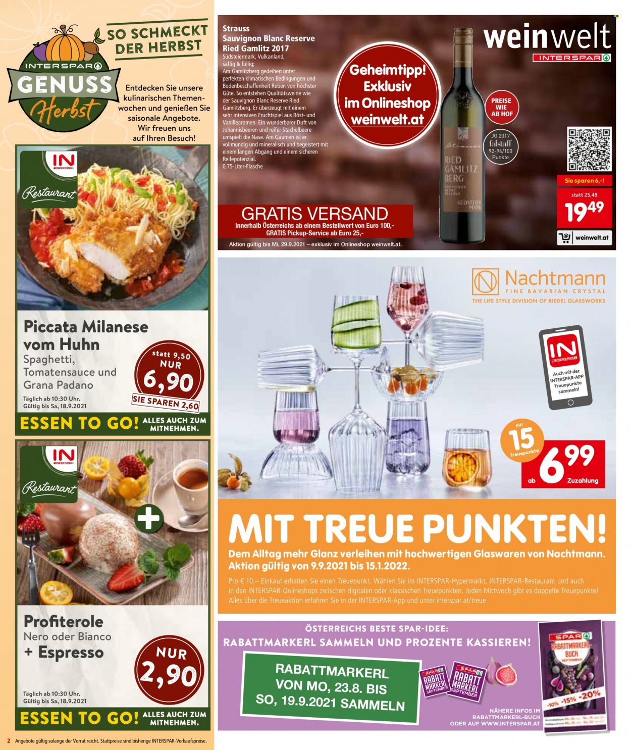 Angebote INTERSPAR - 16.9.2021 - 22.9.2021. Seite 2