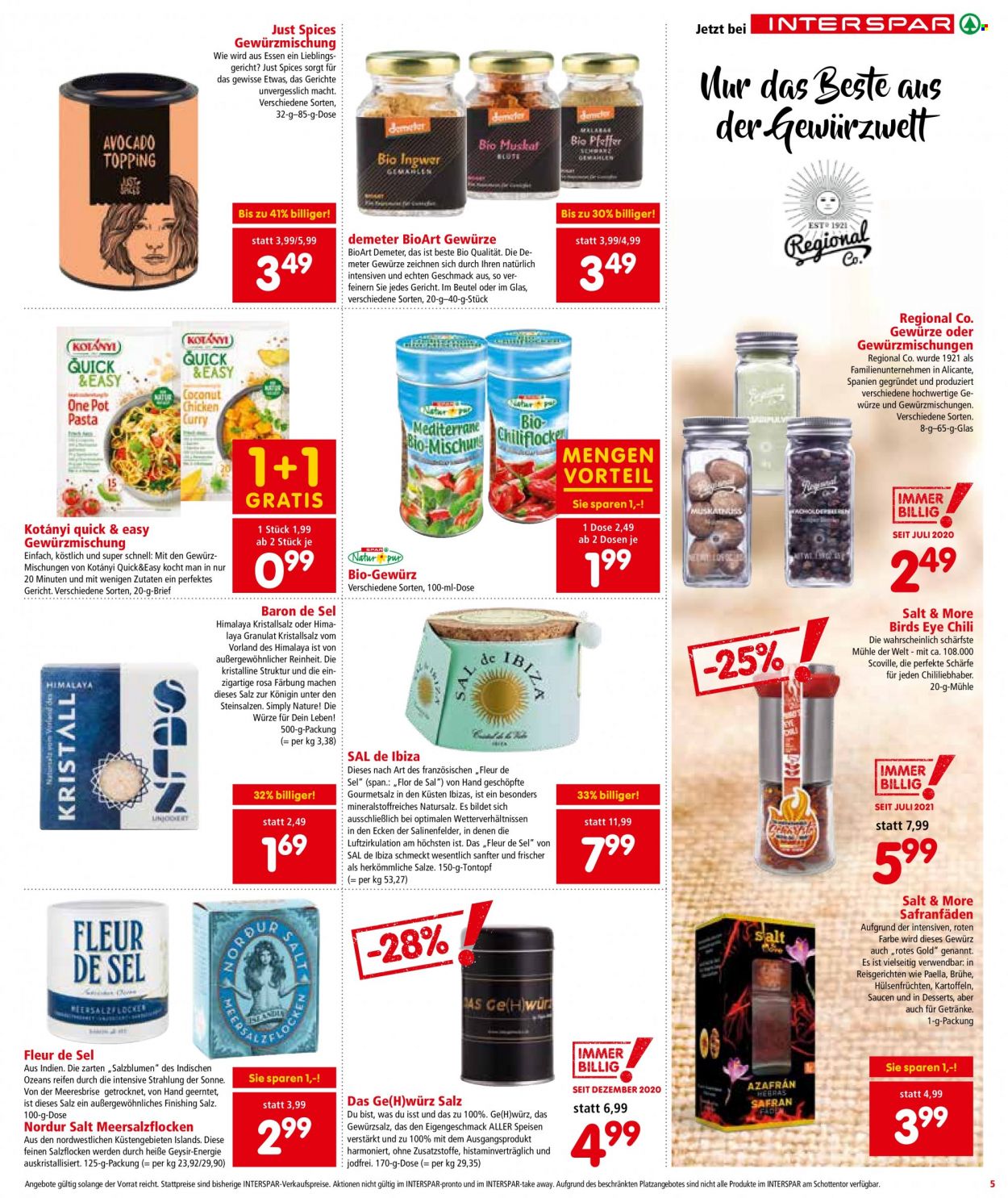 Angebote INTERSPAR - 16.9.2021 - 22.9.2021. Seite 5