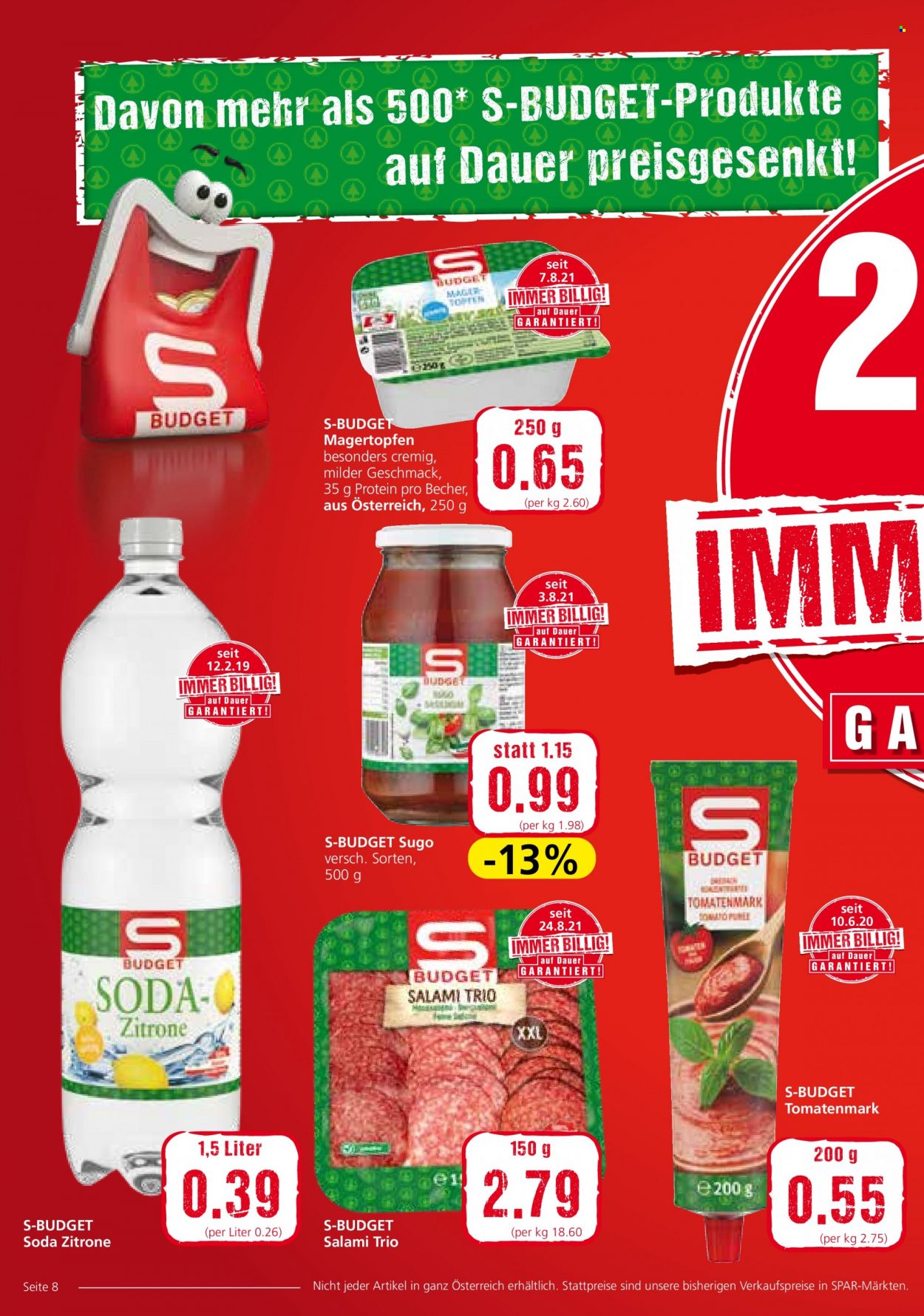 Angebote EUROSPAR - 16.9.2021 - 22.9.2021. Seite 8