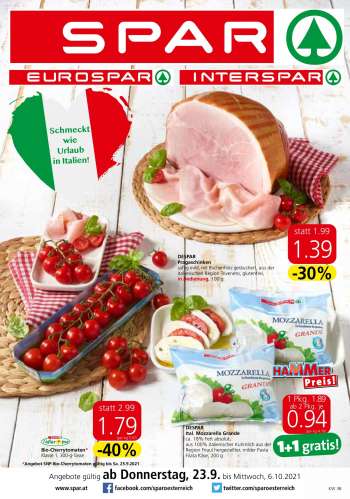 Angebote INTERSPAR - 23.9.2021 - 6.10.2021.