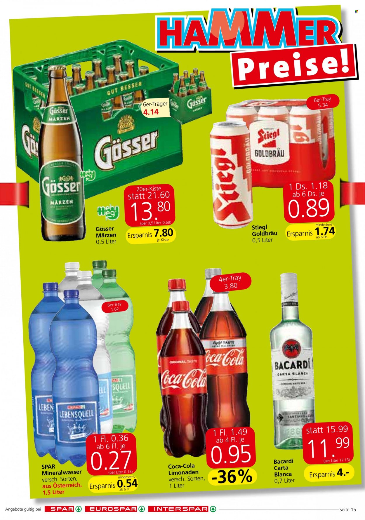 Angebote INTERSPAR - 23.9.2021 - 6.10.2021. Seite 15