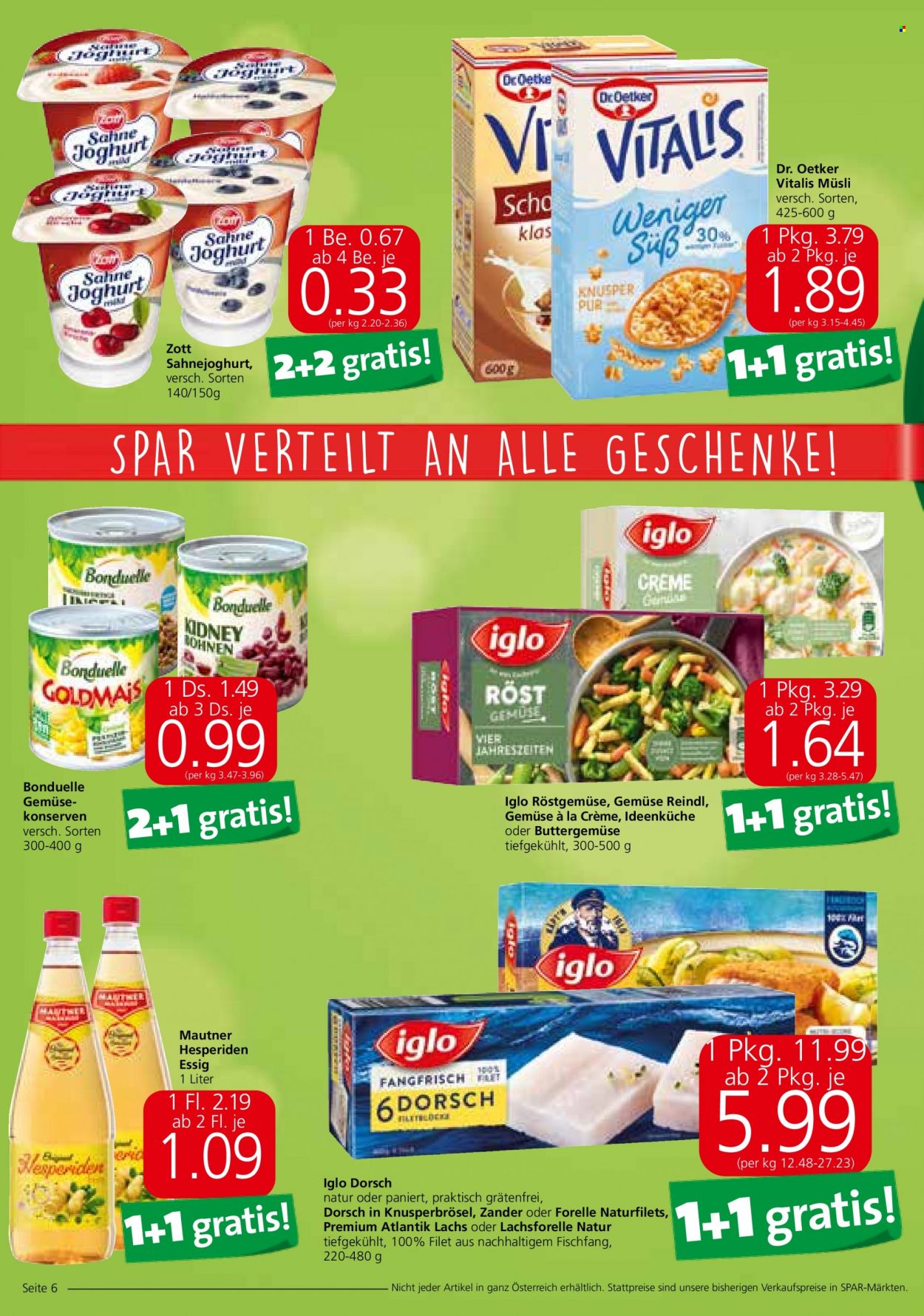 Angebote EUROSPAR - 23.9.2021 - 6.10.2021. Seite 6