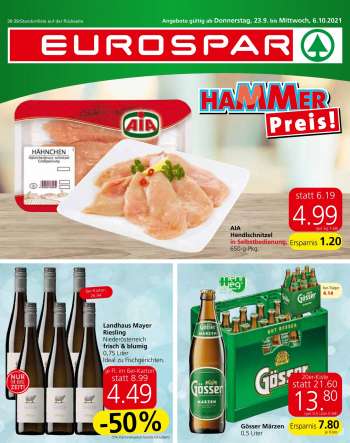 Angebote EUROSPAR - 23.9.2021 - 6.10.2021.