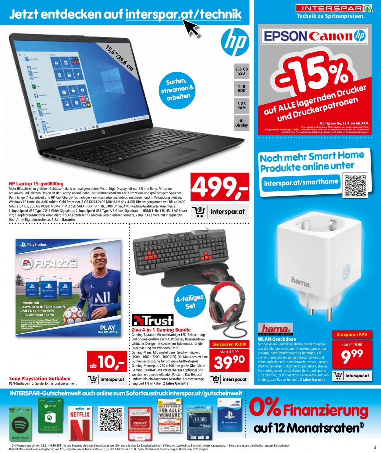 Angebote INTERSPAR - 23.9.2021 - 13.10.2021. Seite 3