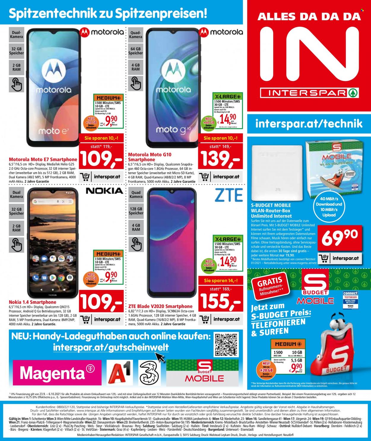 Angebote INTERSPAR - 23.9.2021 - 13.10.2021. Seite 4