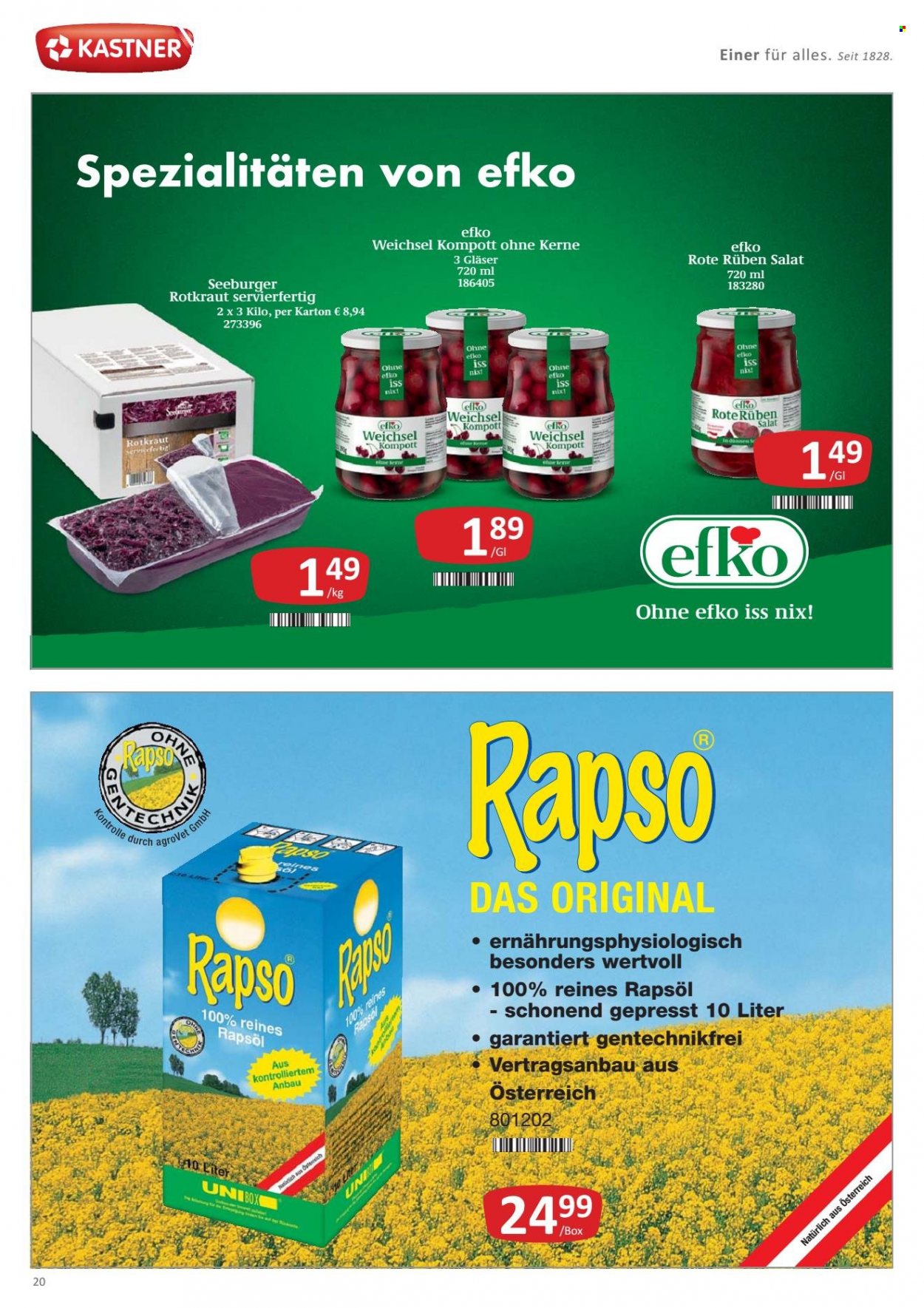 Angebote KASTNER - 27.9.2021 - 9.10.2021. Seite 20