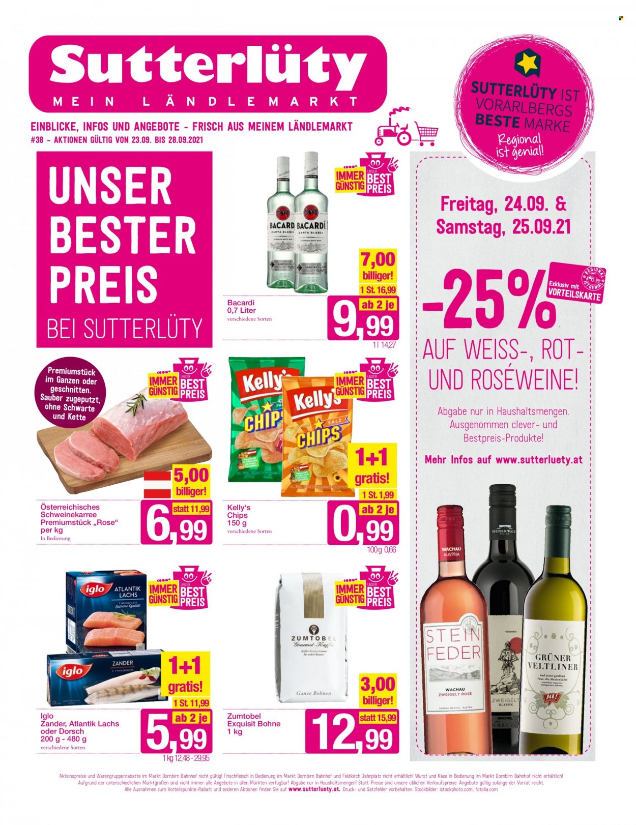 Angebote Sutterlüty - 23.9.2021 - 28.9.2021. Seite 1