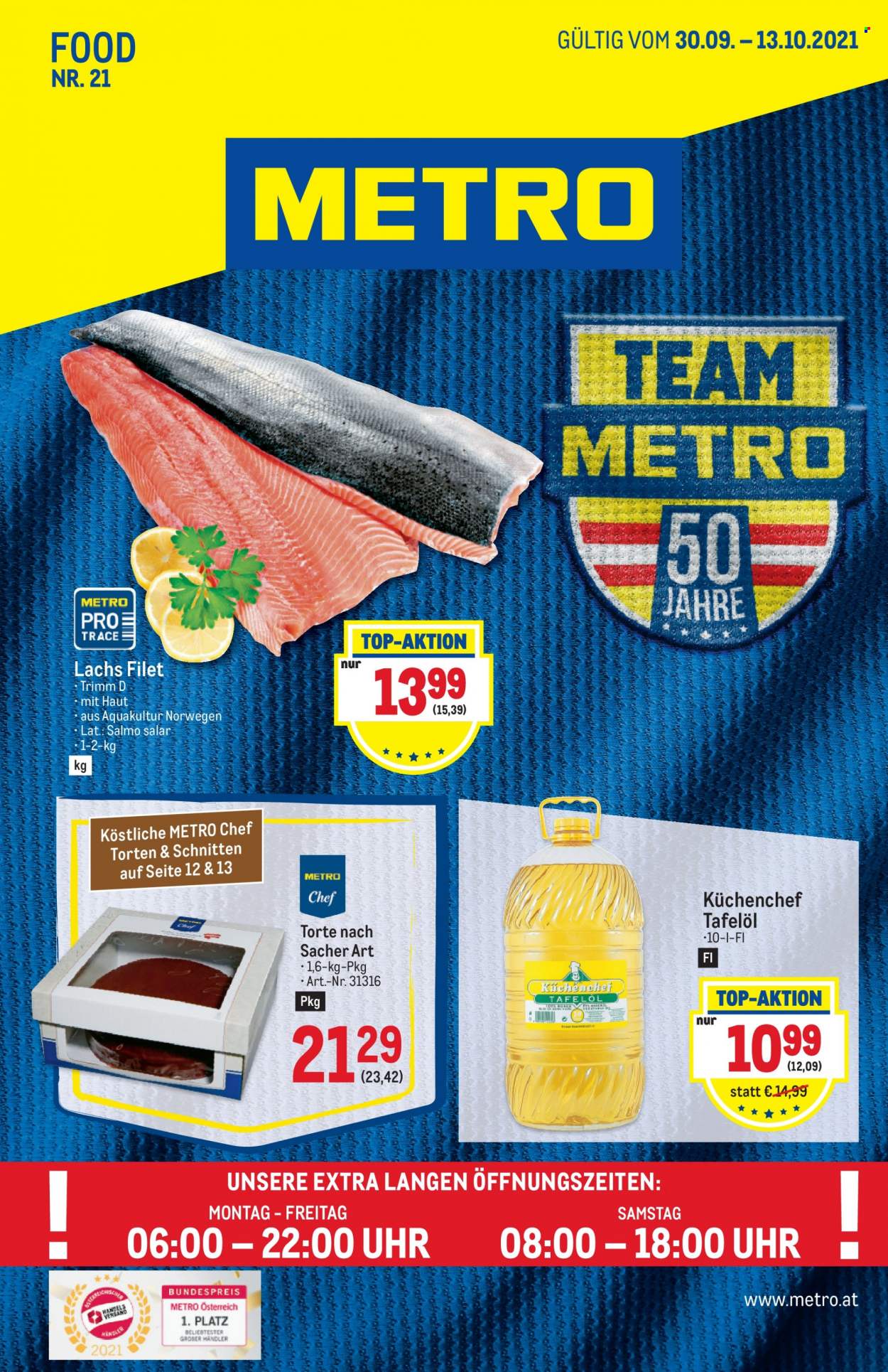Angebote Metro - 30.9.2021 - 13.10.2021. Seite 1