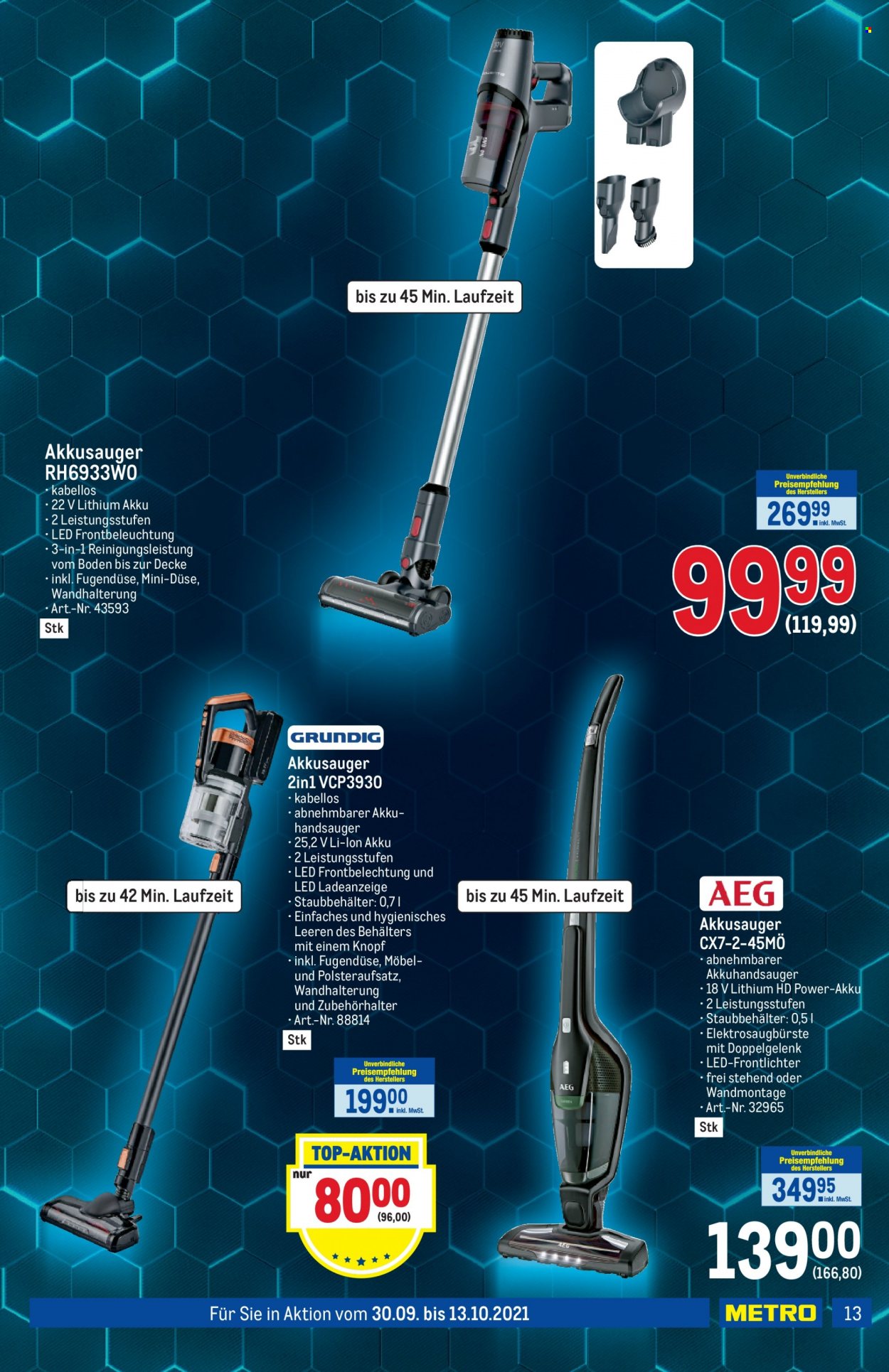 Angebote Metro - 30.9.2021 - 13.10.2021. Seite 13