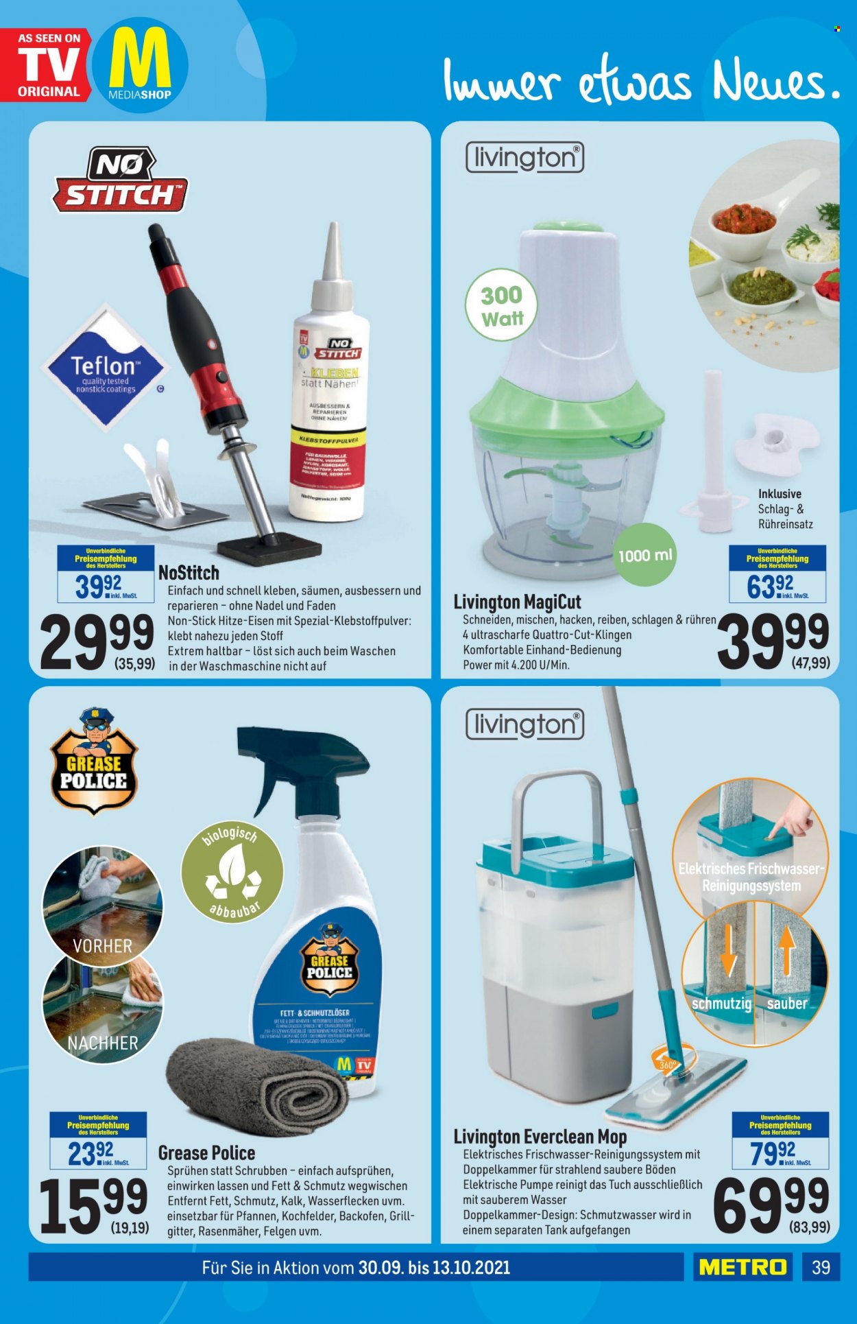 Angebote Metro - 30.9.2021 - 13.10.2021. Seite 39