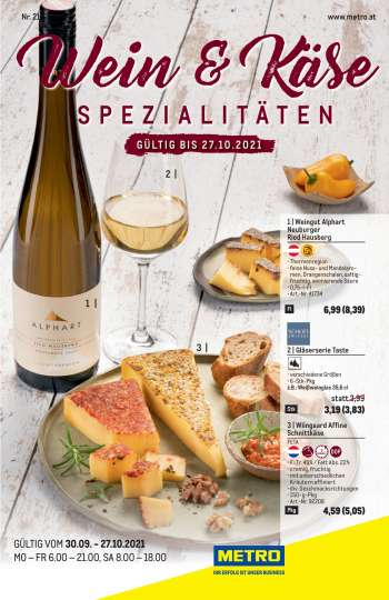Angebote Metro - 30.9.2021 - 27.10.2021.
