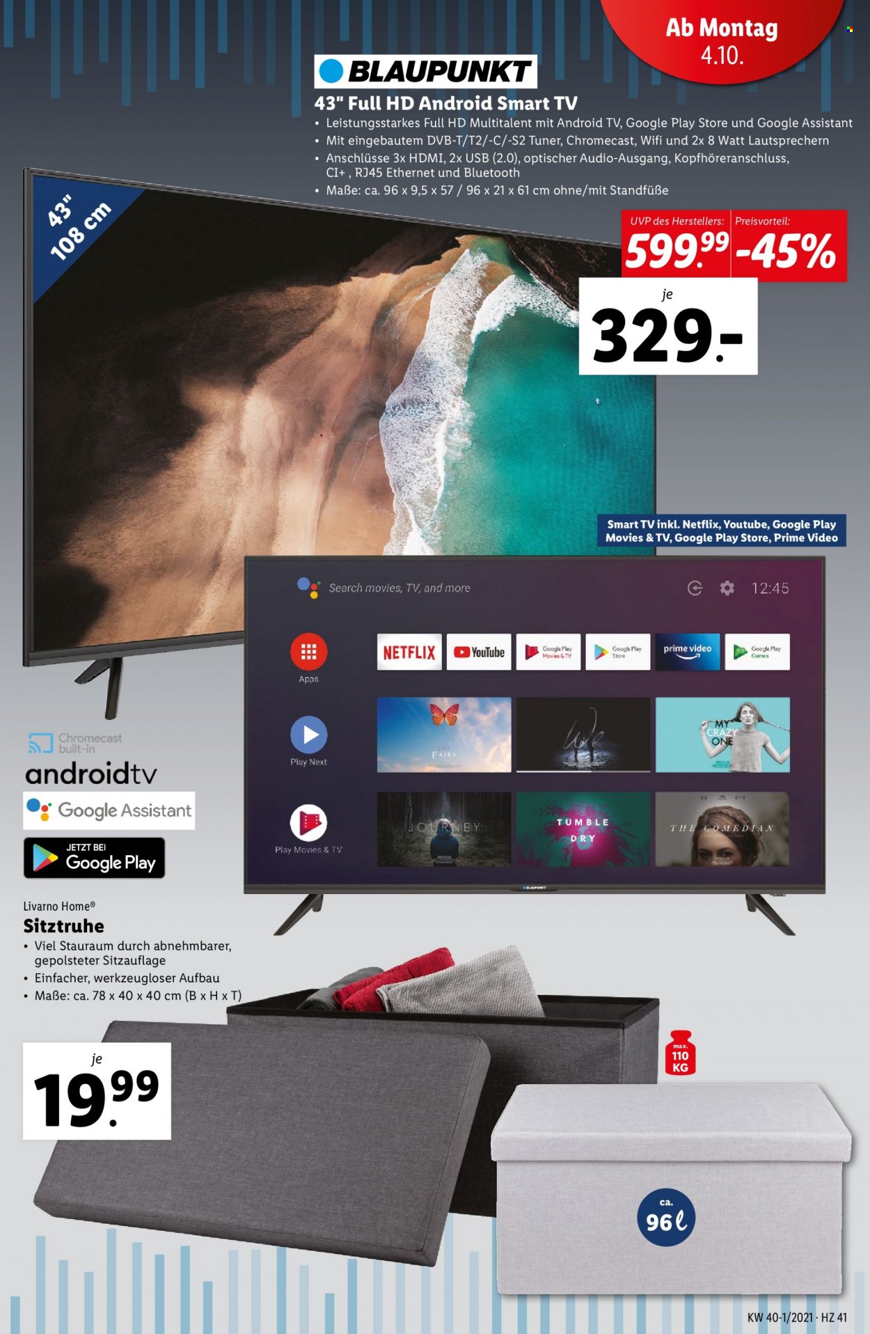 Angebote Lidl - 30.9.2021 - 6.10.2021. Seite 41