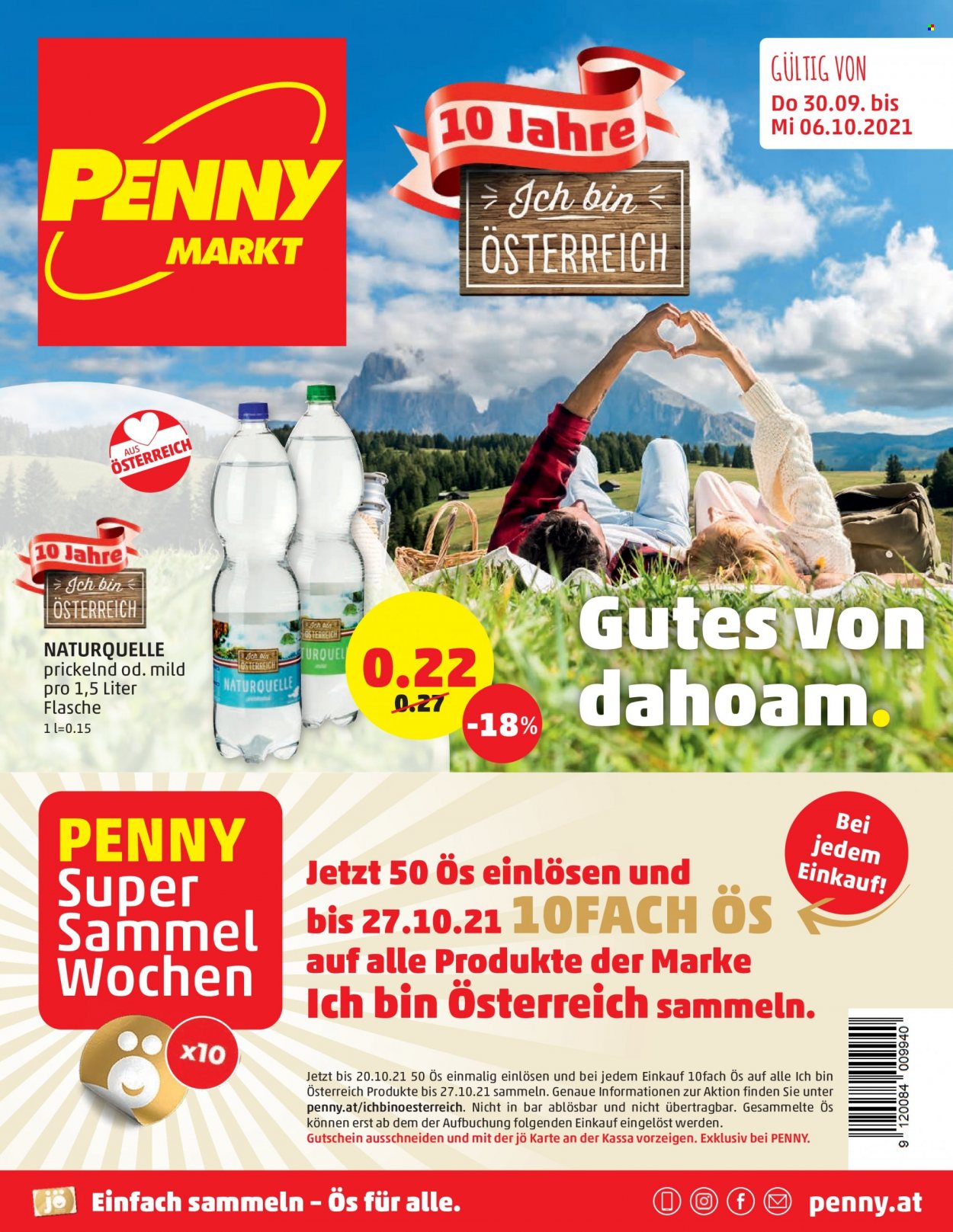 Angebote Penny - 30.9.2021 - 6.10.2021. Seite 1