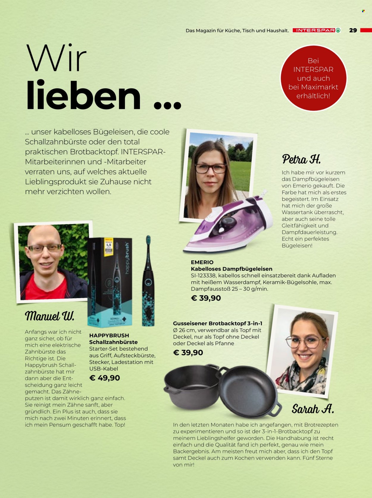 Angebote INTERSPAR - 27.9.2021 - 31.12.2021. Seite 29