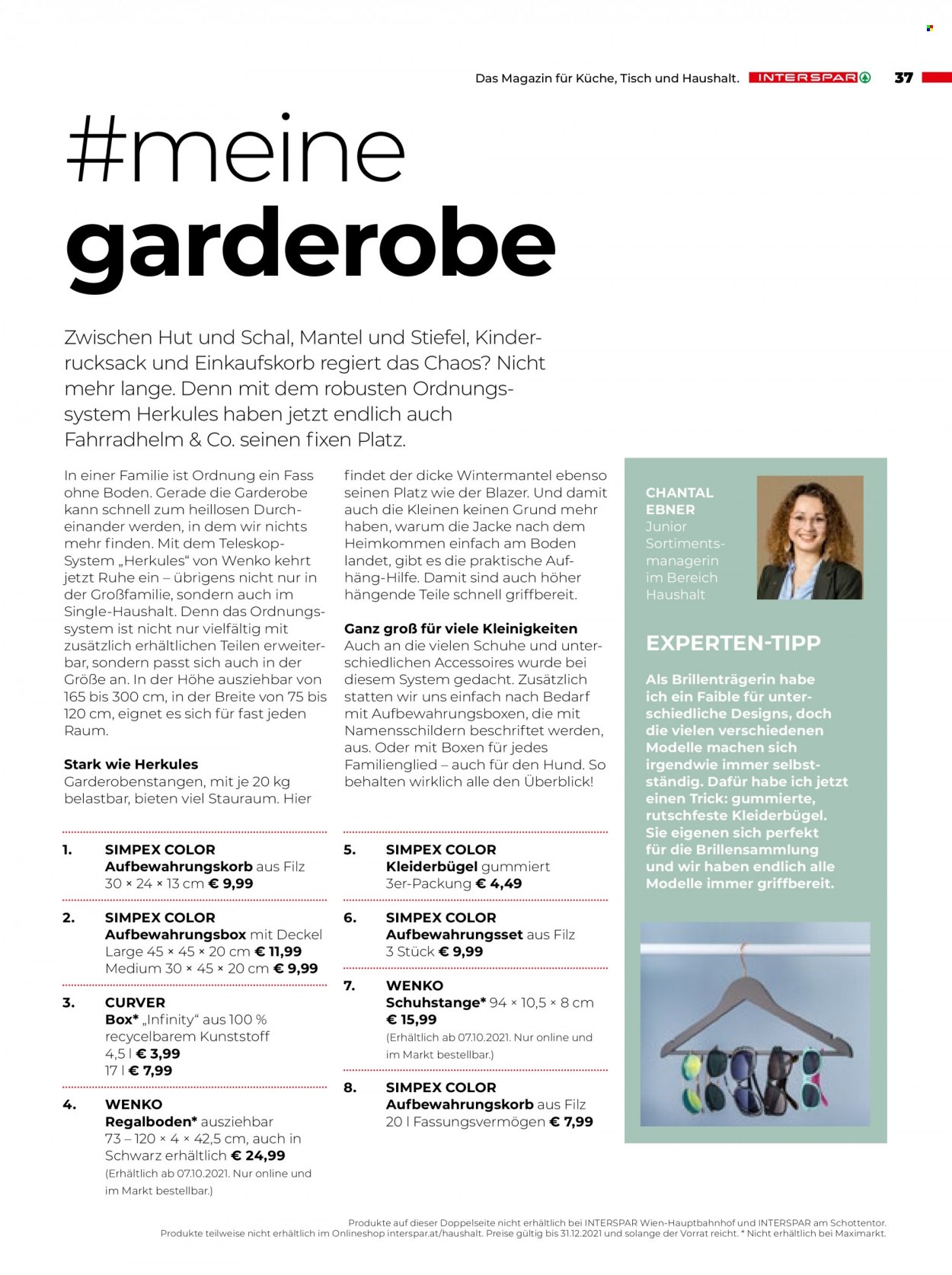 Angebote INTERSPAR - 27.9.2021 - 31.12.2021. Seite 37