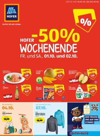 Angebote Hofer - 1.10.2021 - 7.10.2021.