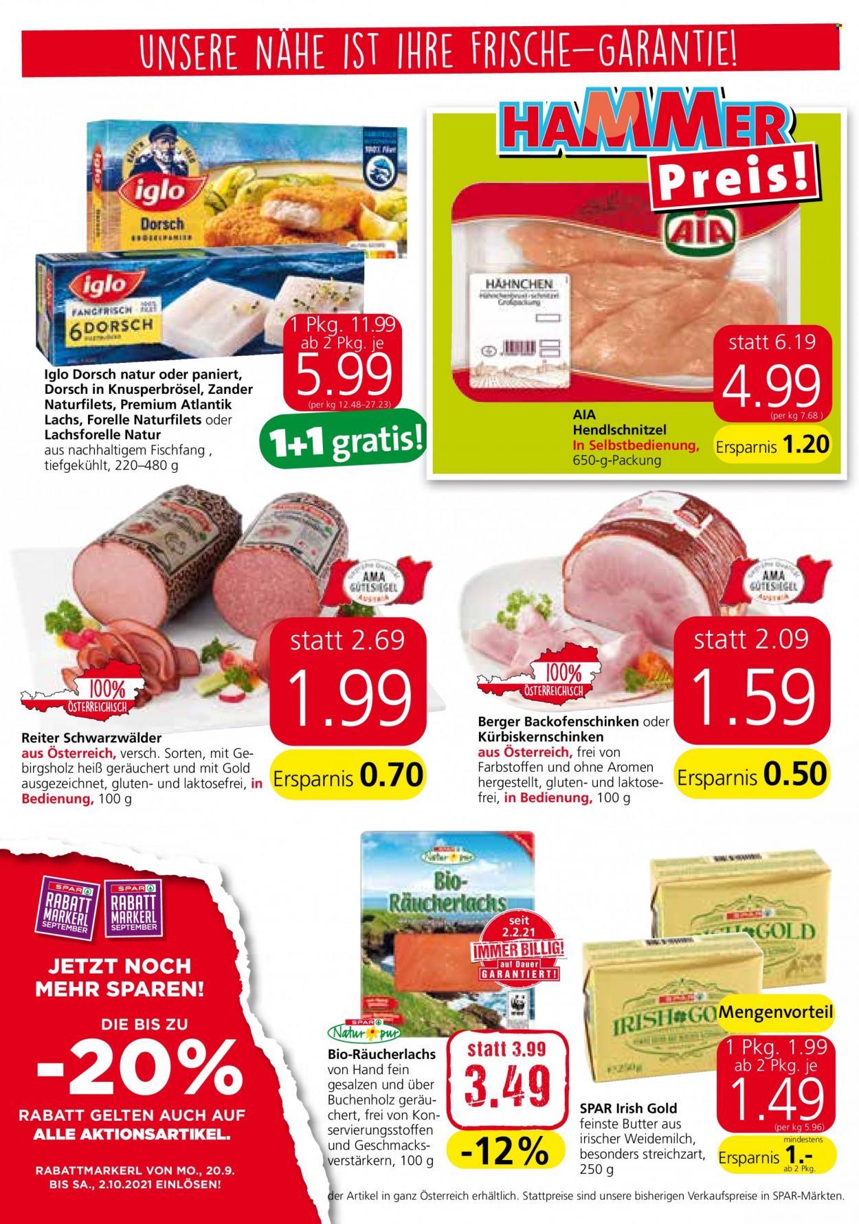 Angebote INTERSPAR - 30.9.2021 - 6.10.2021. Seite 8