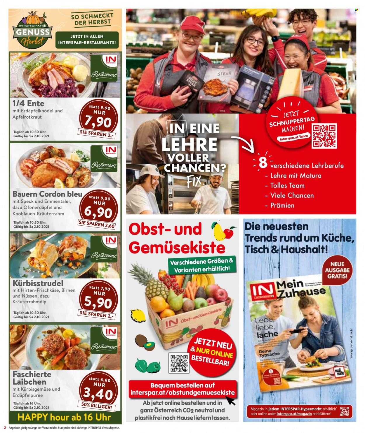 Angebote INTERSPAR - 30.9.2021 - 6.10.2021. Seite 2