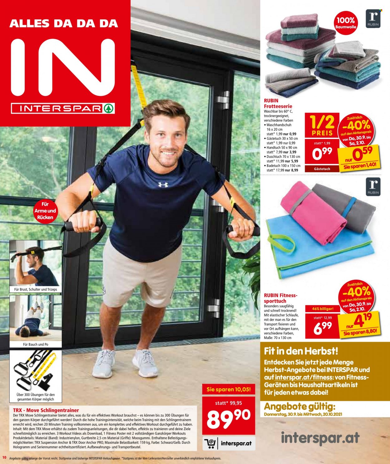 Angebote INTERSPAR - 30.9.2021 - 6.10.2021. Seite 10