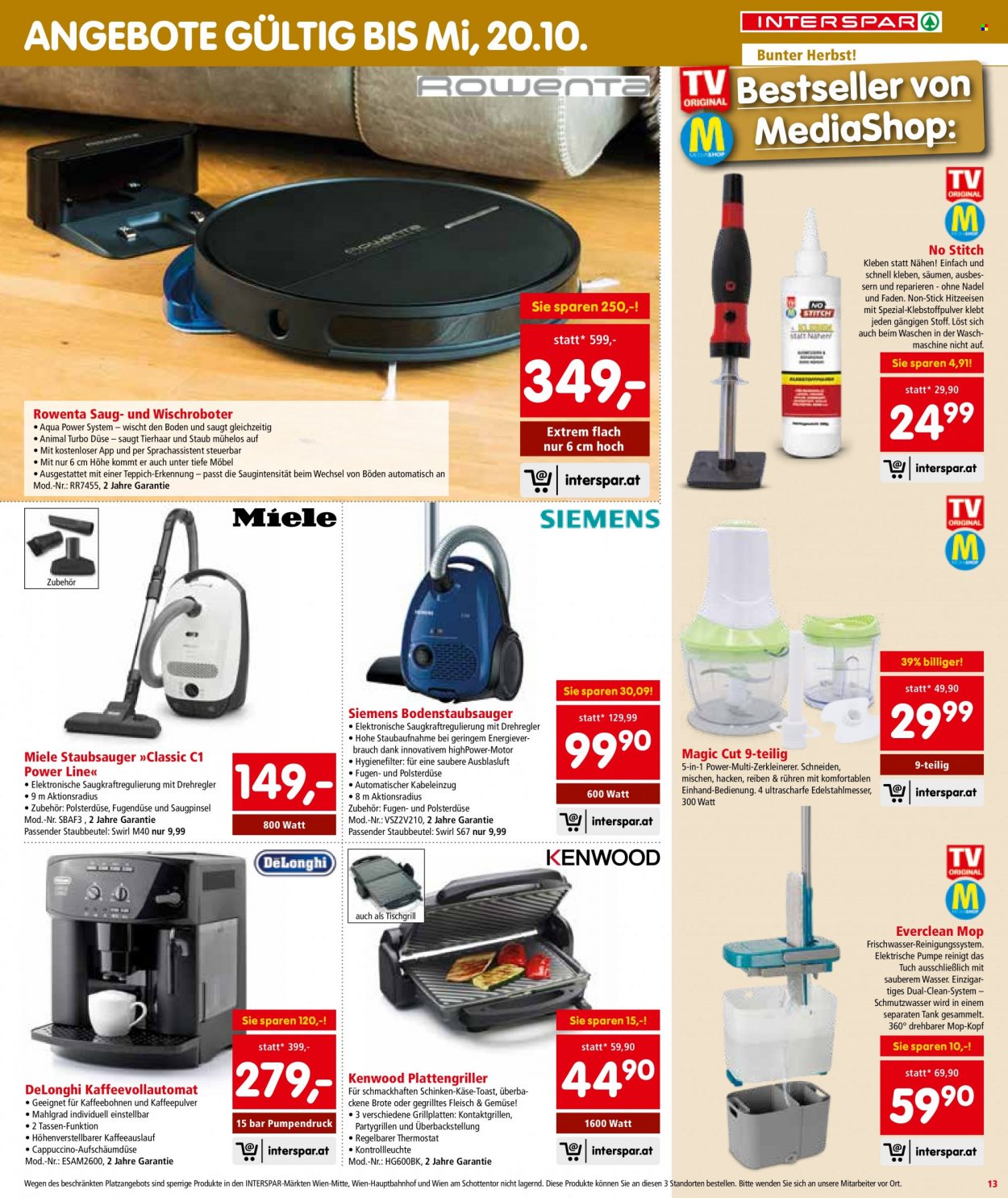 Angebote INTERSPAR - 30.9.2021 - 6.10.2021. Seite 13