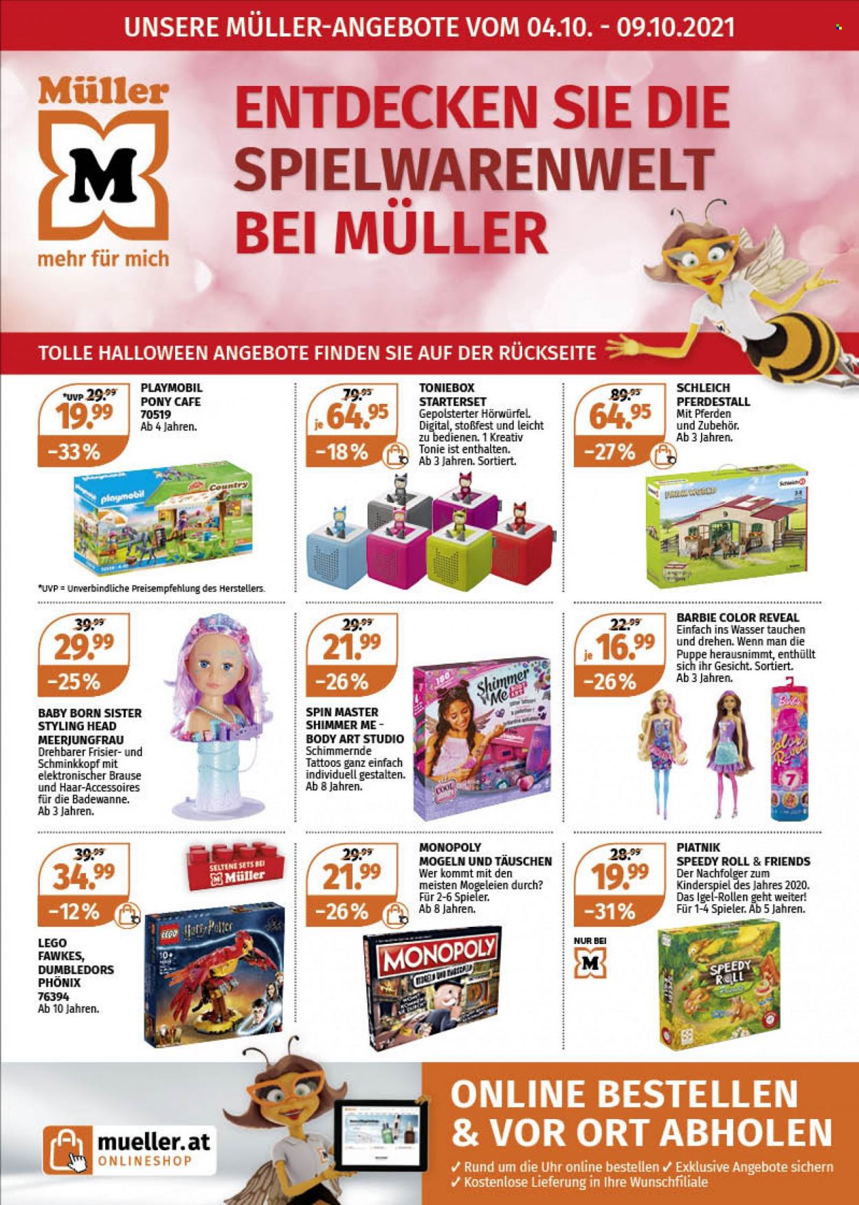Angebote Müller - 4.10.2021 - 9.10.2021. Seite 1