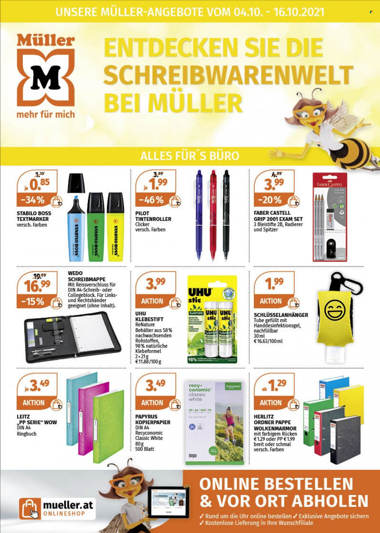 Angebote Müller - 4.10.2021 - 16.10.2021. Seite 1