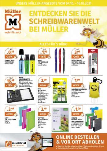 Angebote Müller - 4.10.2021 - 16.10.2021.