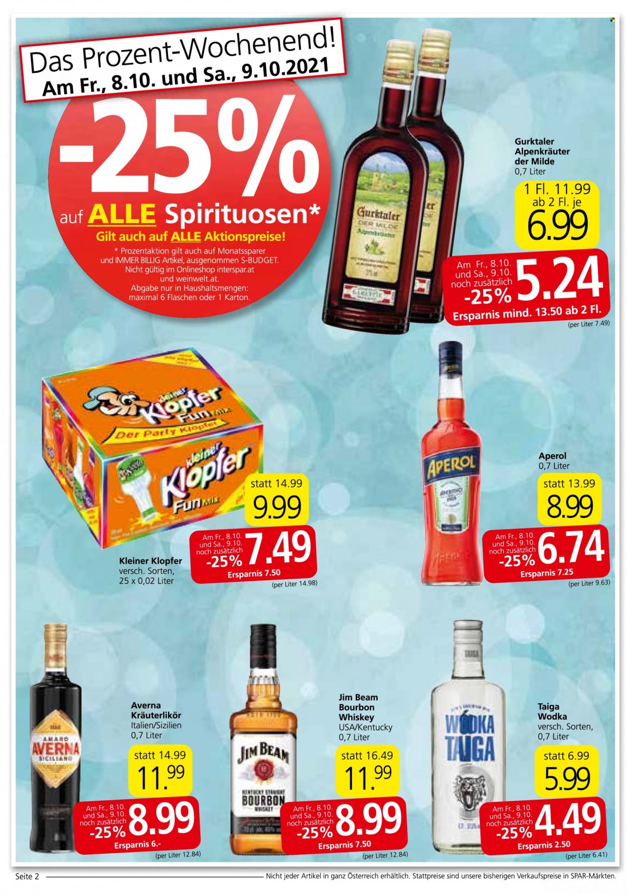 Angebote SPAR - 7.10.2021 - 20.10.2021. Seite 2