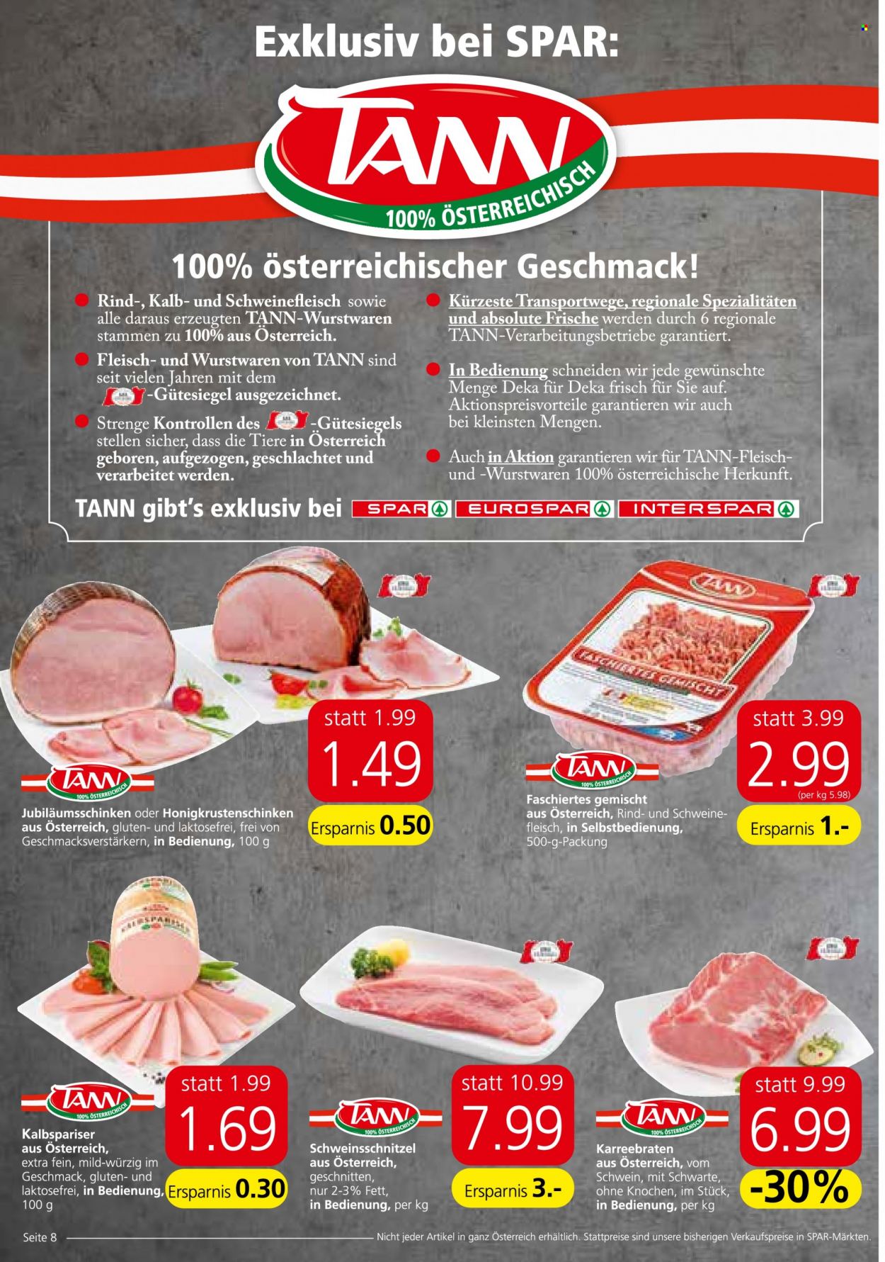 Angebote EUROSPAR - 7.10.2021 - 20.10.2021. Seite 8