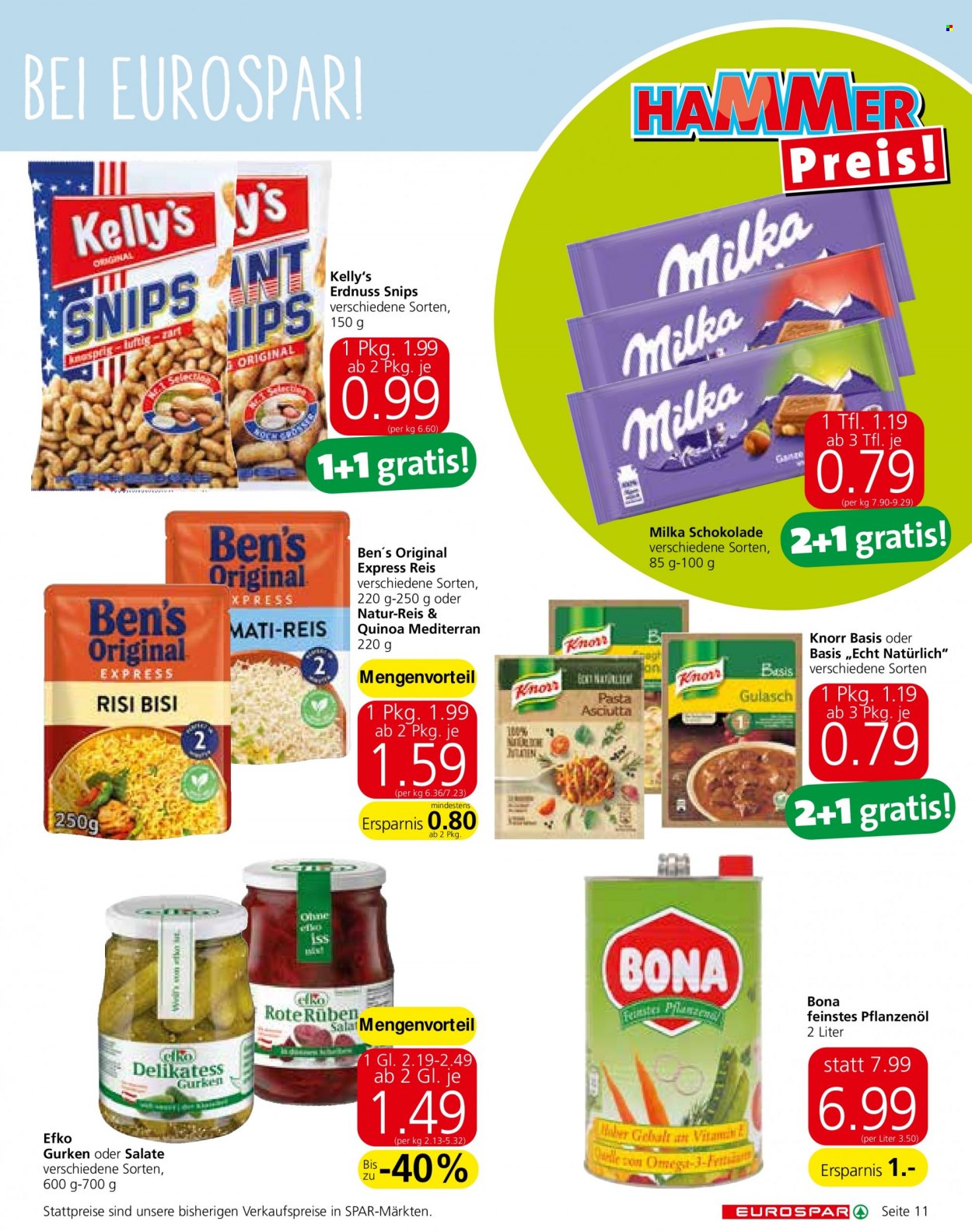 Angebote EUROSPAR - 7.10.2021 - 20.10.2021. Seite 11