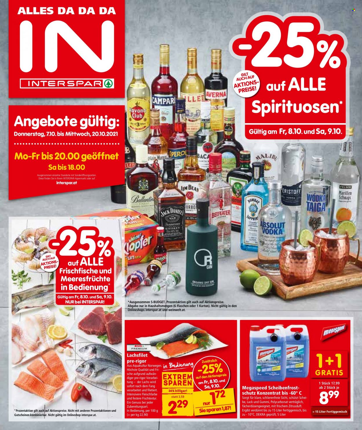 Angebote INTERSPAR - 7.10.2021 - 20.10.2021. Seite 1