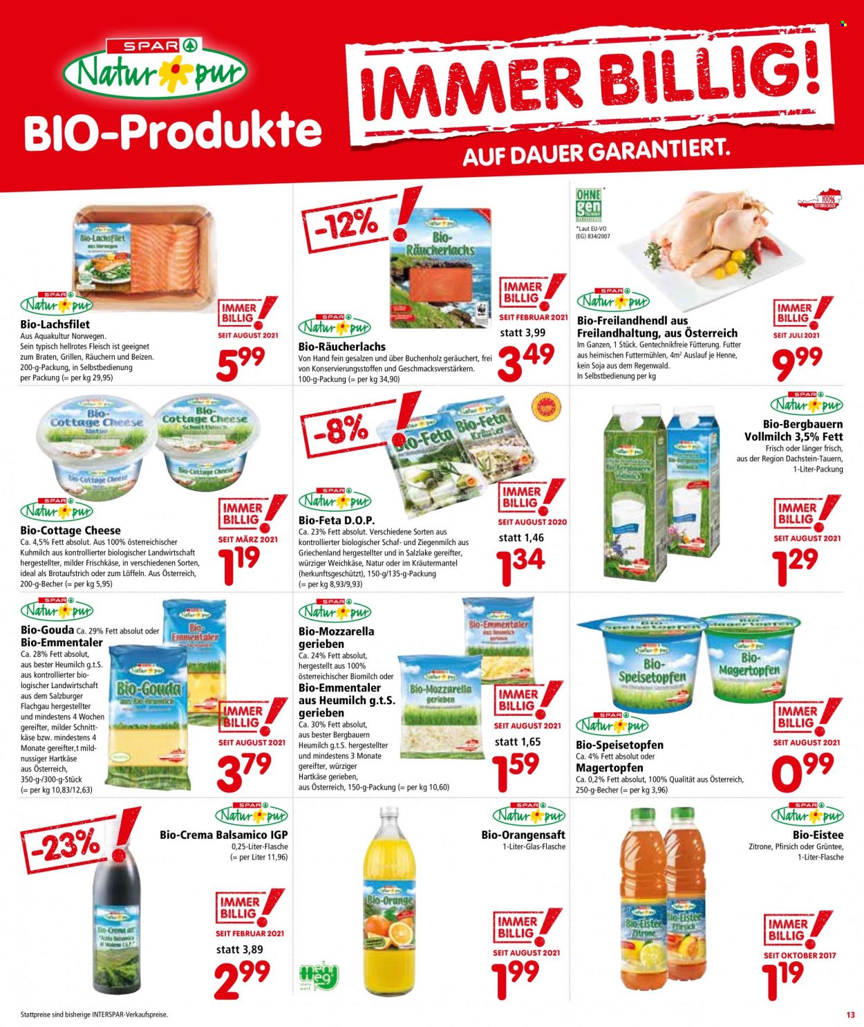 Angebote INTERSPAR - 7.10.2021 - 20.10.2021. Seite 13