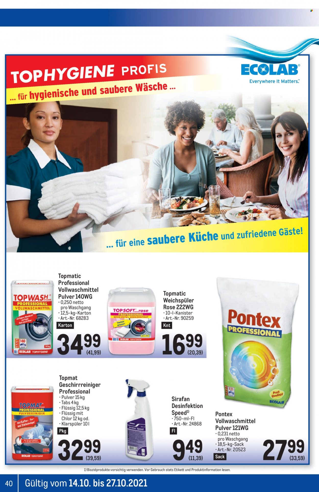Angebote Metro - 14.10.2021 - 27.10.2021. Seite 40