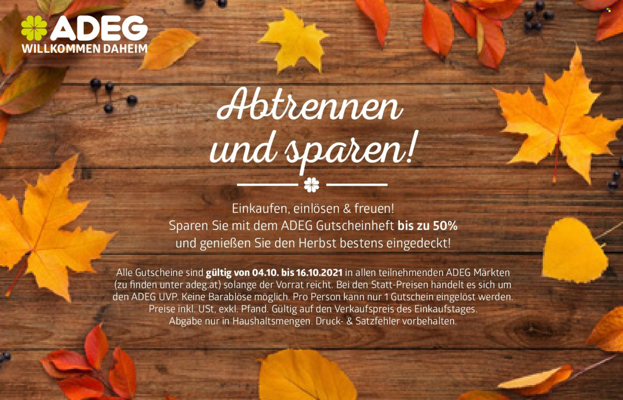 Angebote ADEG - 4.10.2021 - 16.10.2021. Seite 2