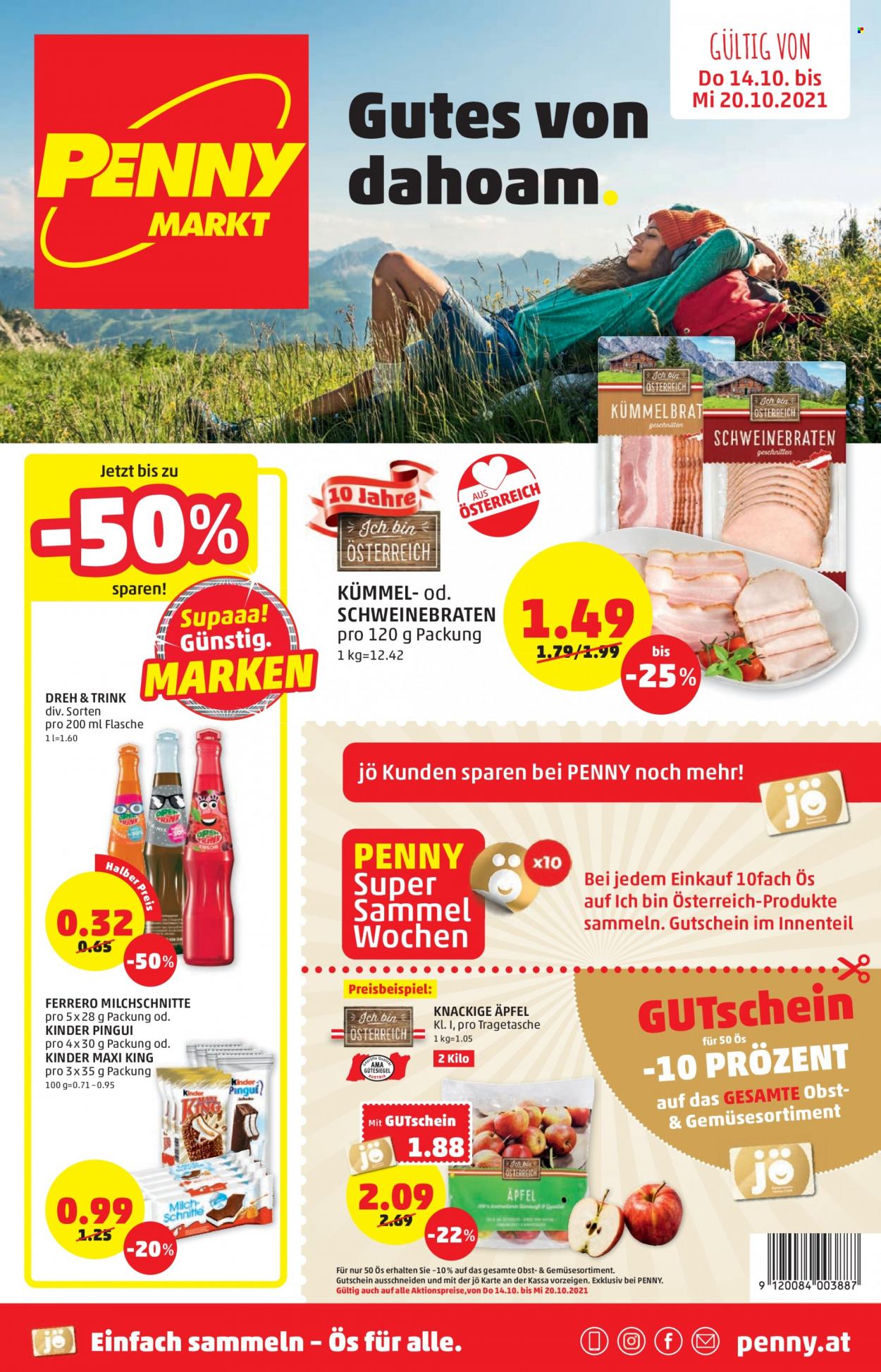 Angebote Penny - 14.10.2021 - 20.10.2021. Seite 1