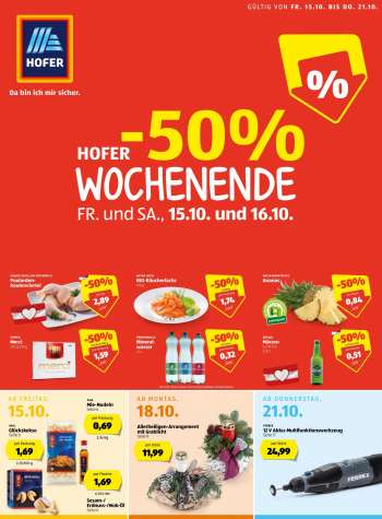 Angebote Hofer - 15.10.2021 - 21.10.2021.