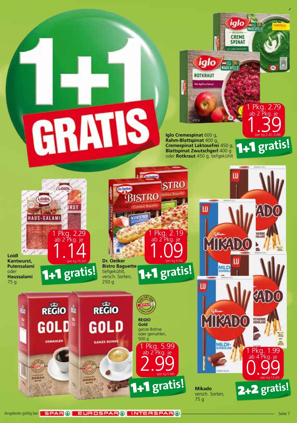 Angebote SPAR - 14.10.2021 - 20.10.2021. Seite 7