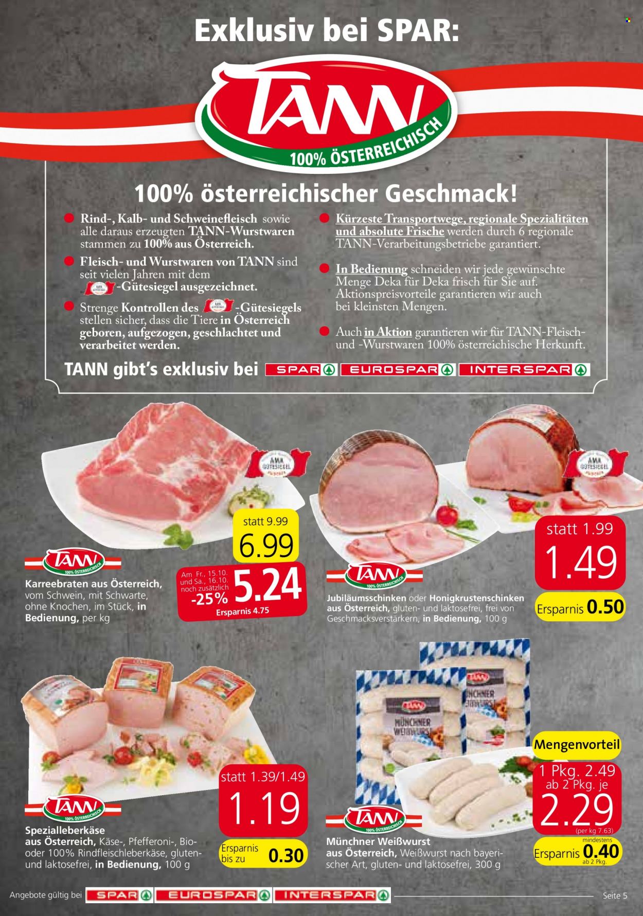 Angebote EUROSPAR - 14.10.2021 - 20.10.2021. Seite 5