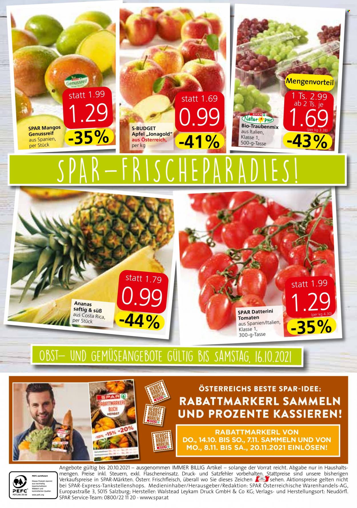Angebote EUROSPAR - 14.10.2021 - 20.10.2021. Seite 16