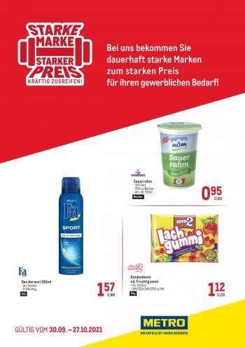 Angebote Metro - 30.9.2021 - 27.10.2021.