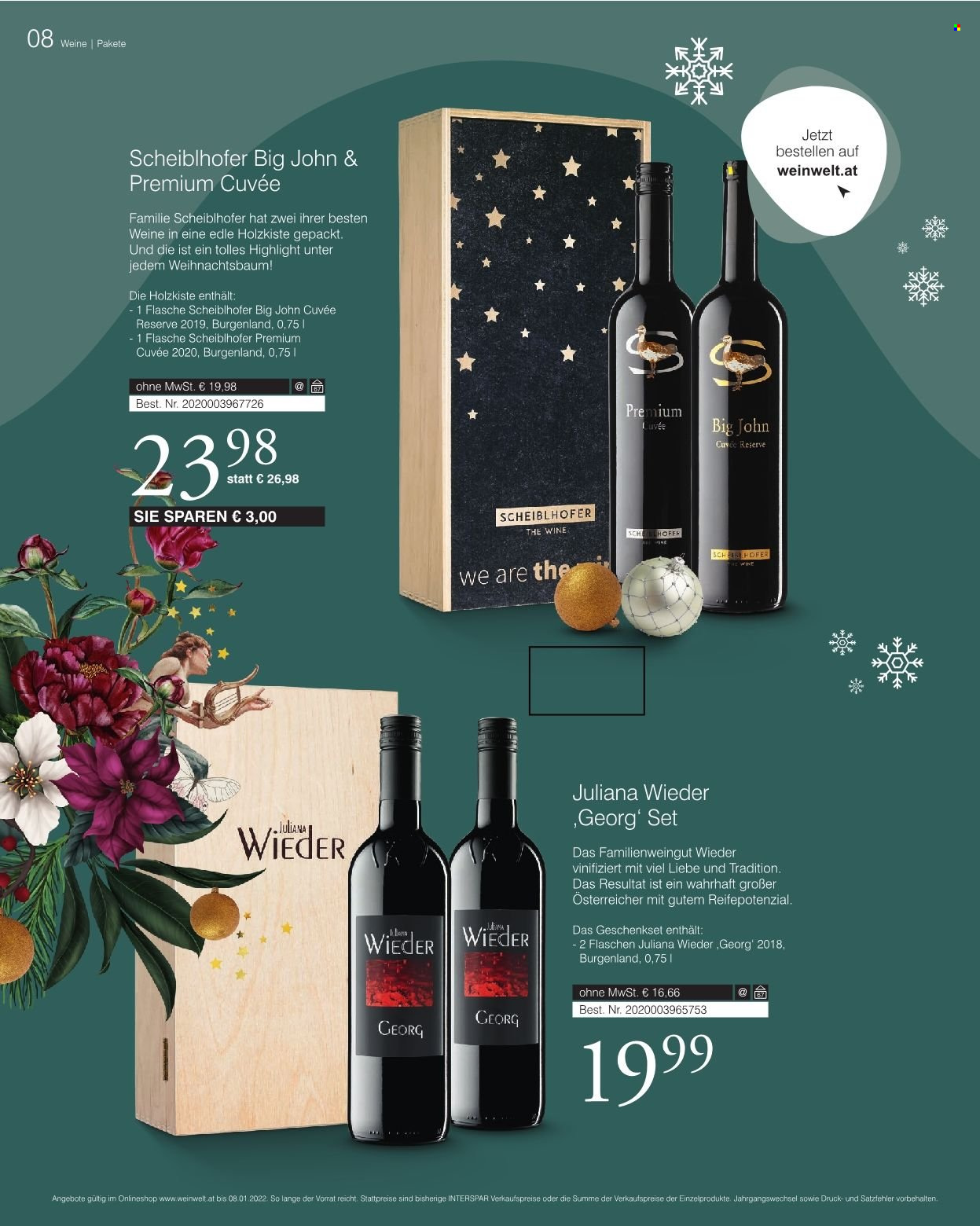 Angebote INTERSPAR - 13.10.2021 - 8.1.2022. Seite 8