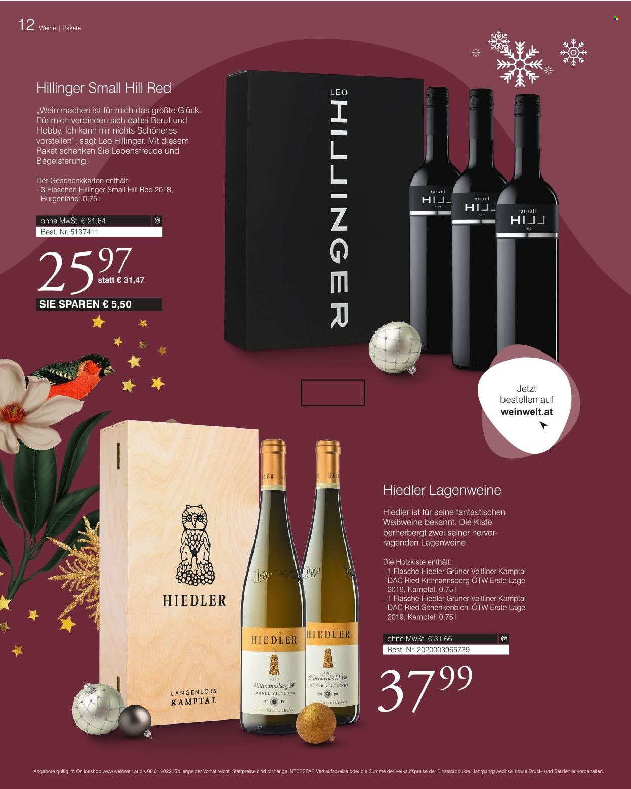 Angebote INTERSPAR - 13.10.2021 - 8.1.2022. Seite 12
