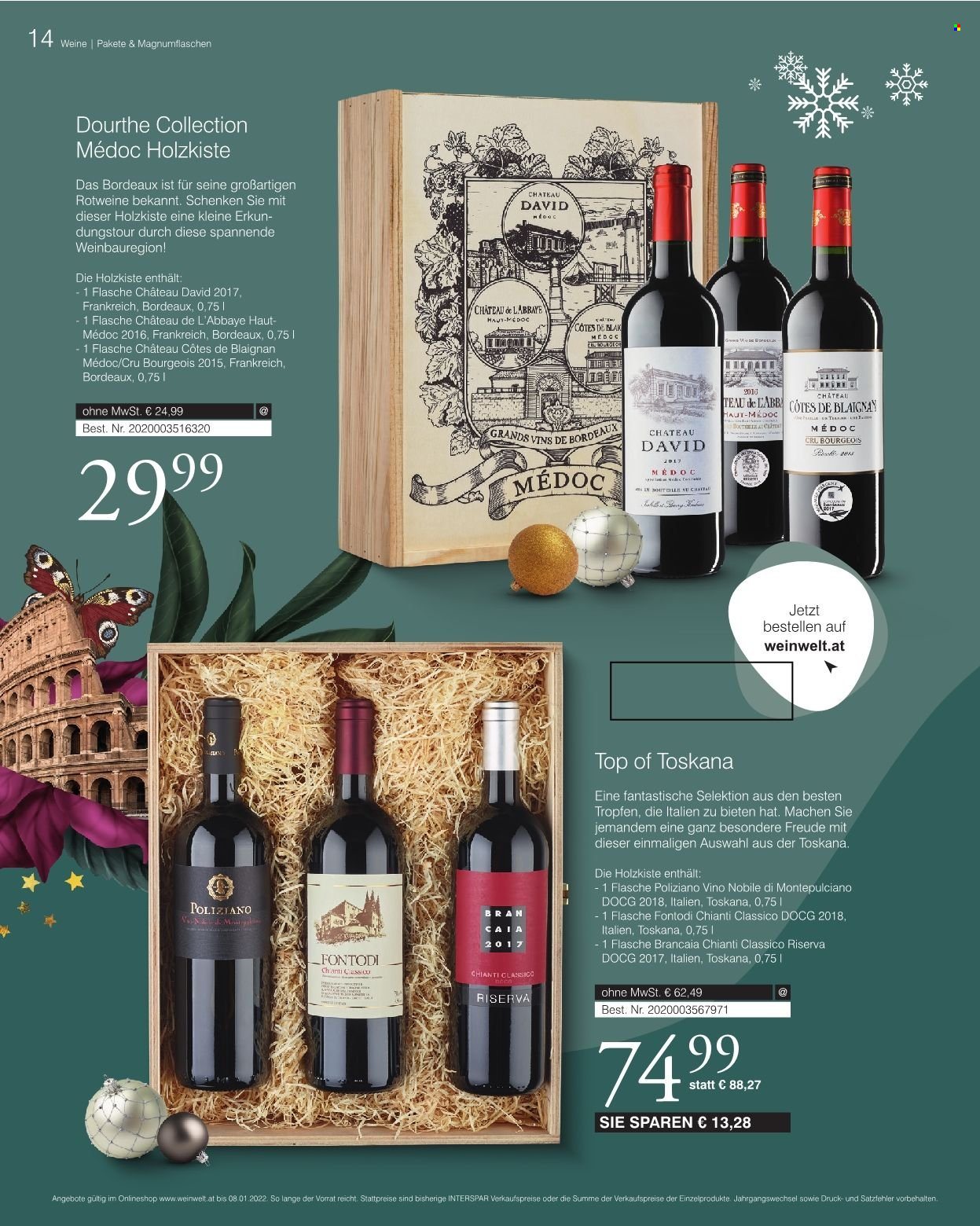 Angebote INTERSPAR - 13.10.2021 - 8.1.2022. Seite 14