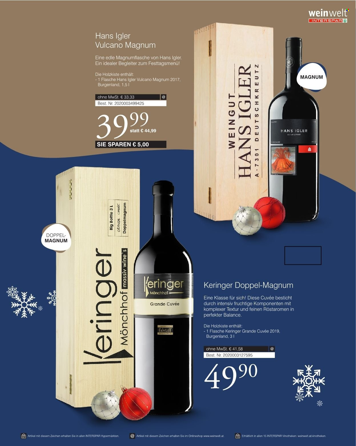 Angebote INTERSPAR - 13.10.2021 - 8.1.2022. Seite 19