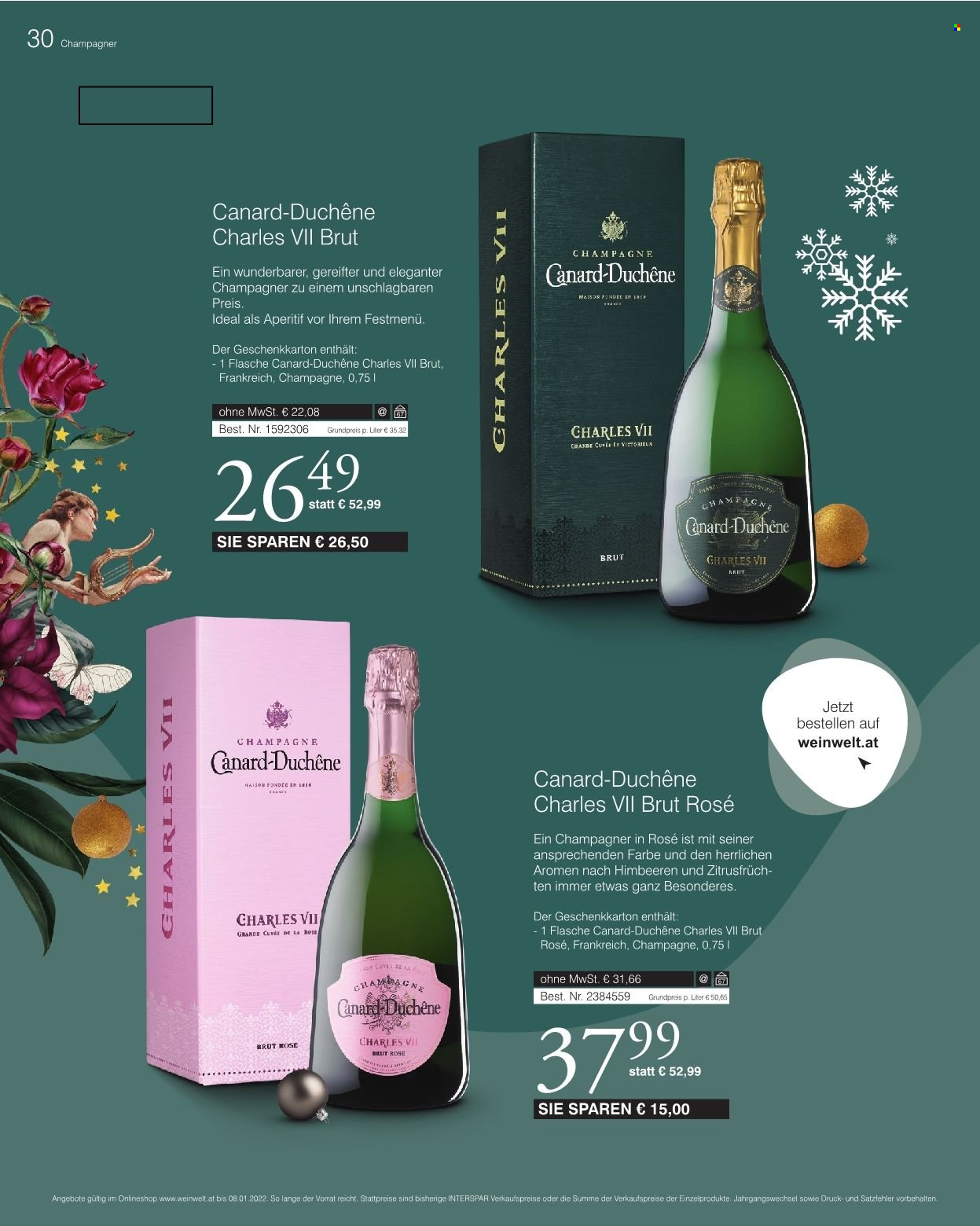 Angebote INTERSPAR - 13.10.2021 - 8.1.2022. Seite 30