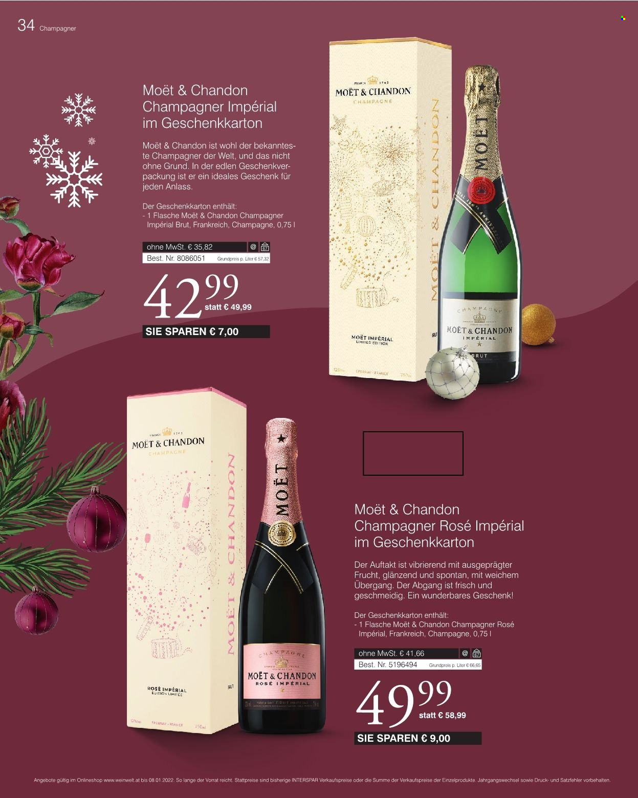 Angebote INTERSPAR - 13.10.2021 - 8.1.2022. Seite 34