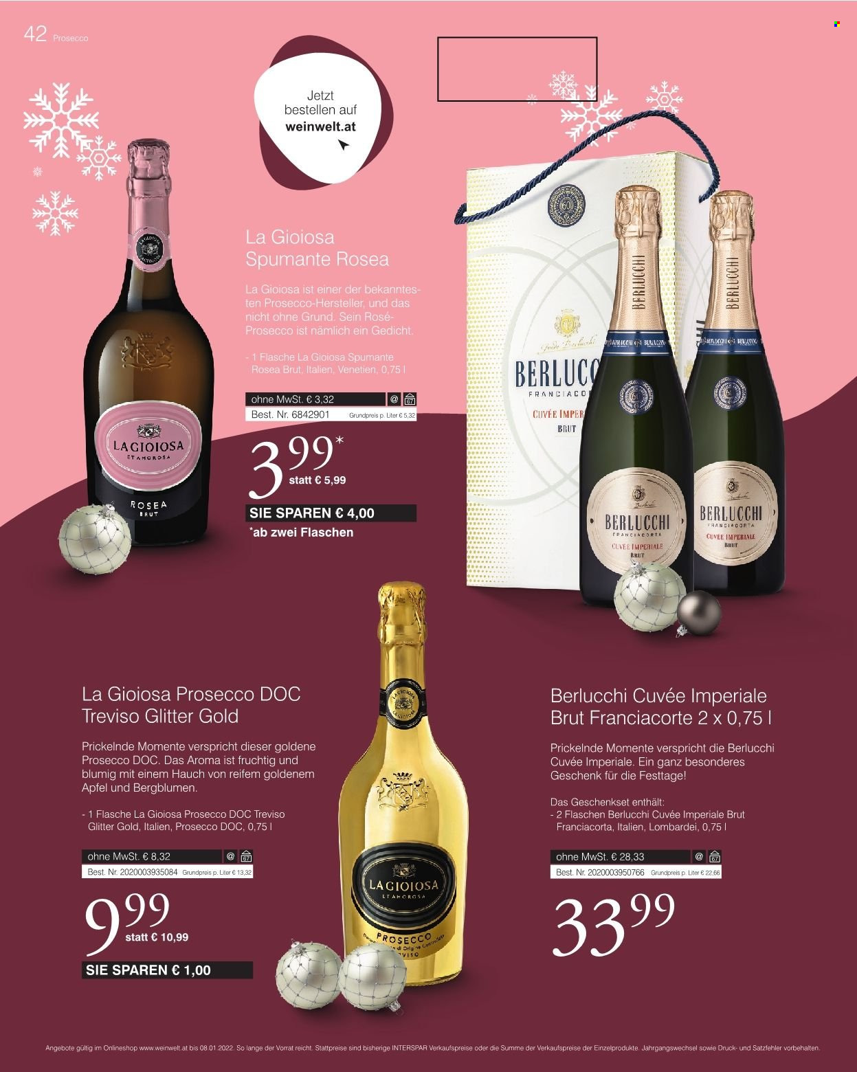 Angebote INTERSPAR - 13.10.2021 - 8.1.2022. Seite 42