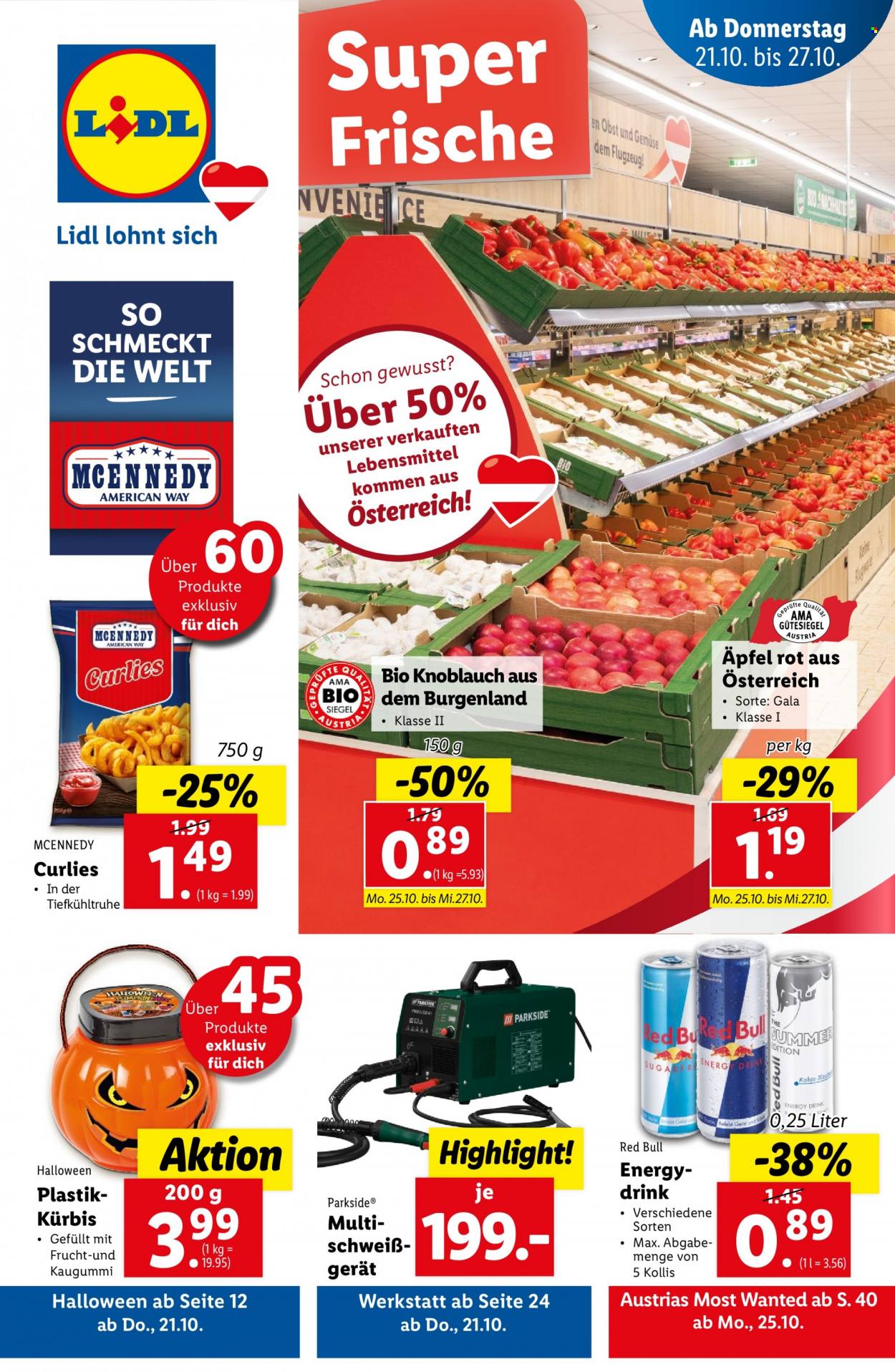 Angebote Lidl - 21.10.2021 - 27.10.2021. Seite 1