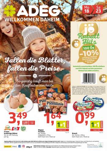Angebote ADEG - 18.10.2021 - 23.10.2021.