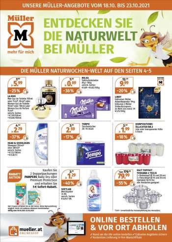 Angebote Müller - 18.10.2021 - 23.10.2021.